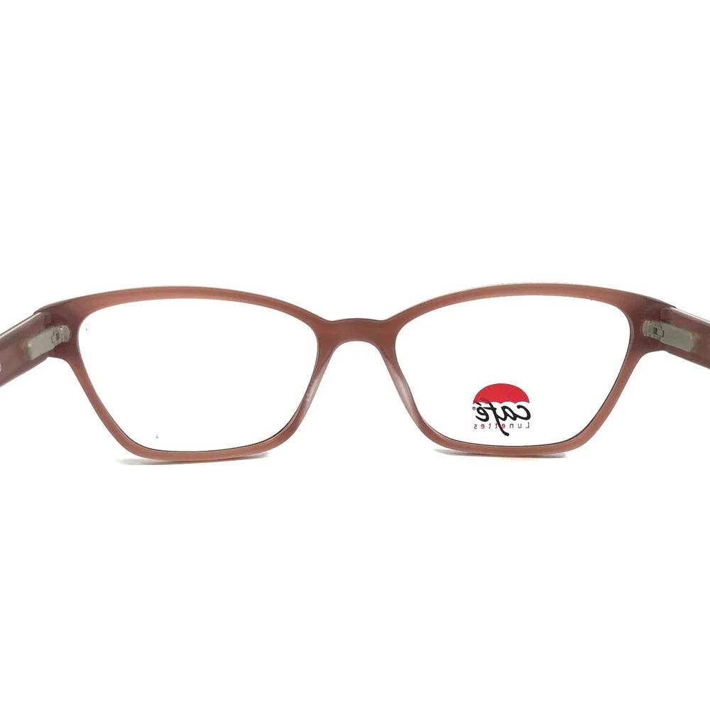 Cafe Lunettes Eyeglasses Frames 3239 #1 Brown Pink Cat Eye Full Rim 52-16-130